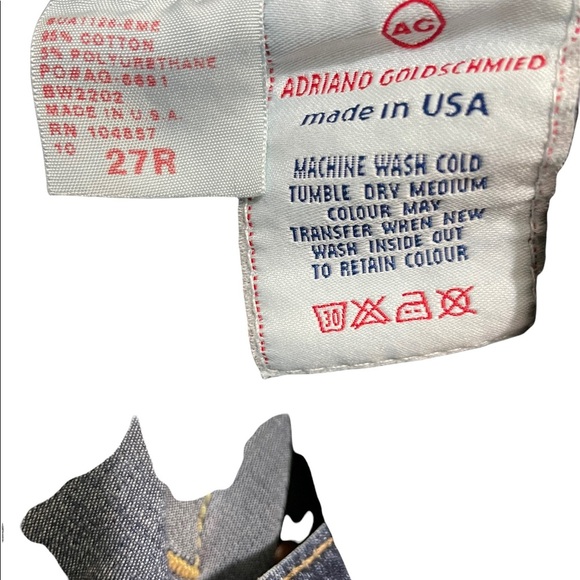 AG Adriano Goldschmied the sweetie dark wash size 27R denim jeans. - Picture 11 of 12